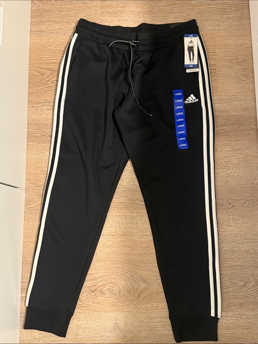 Adidas Black Joggers Regular Fit - Tapered Leg